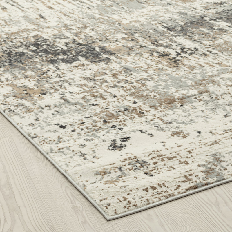 Broshous Area Rug in Gray, Rectangle 2' x 3'