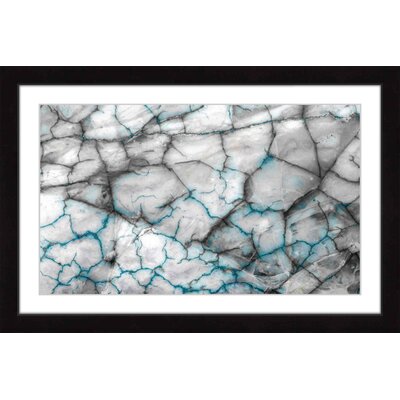 Blue Veins' Framed Painting Print -  Marmont Hill, MH-CUSPAT-903-BFP-30