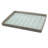 Decorative Serving Tray, Lattice Design, Blue and Gray Cement 13 Inch
