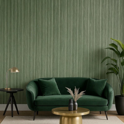 Papier peint industriel texturé vert olive industriel
