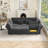 91.7" Velvet Sectional Sleeper Sofas With Storage Space With 6-seat-276162806