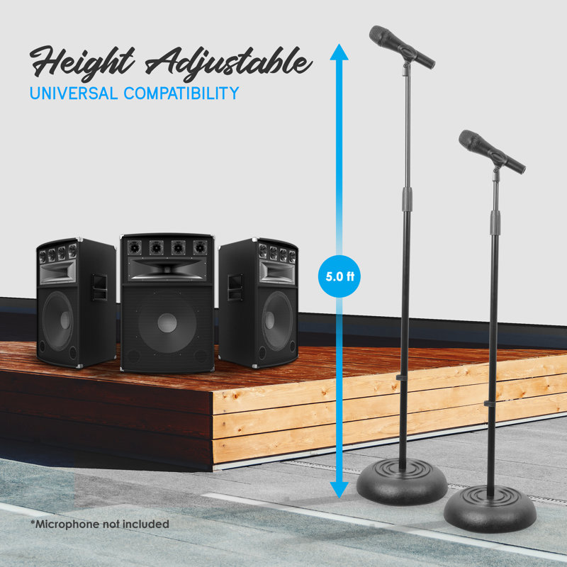 Compact Base Microphone Stand