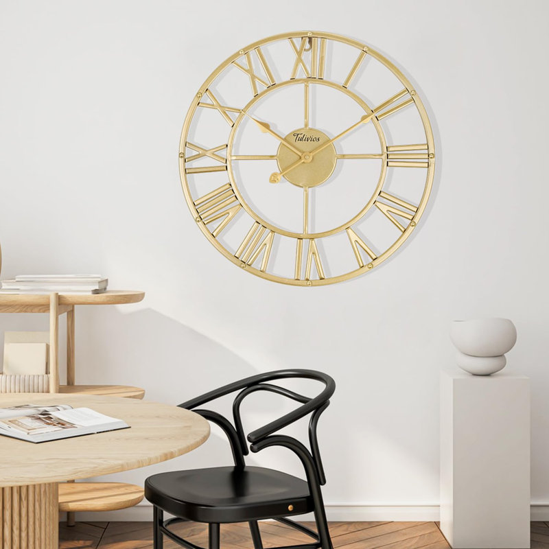 Horloge murale Retro Retro, Or