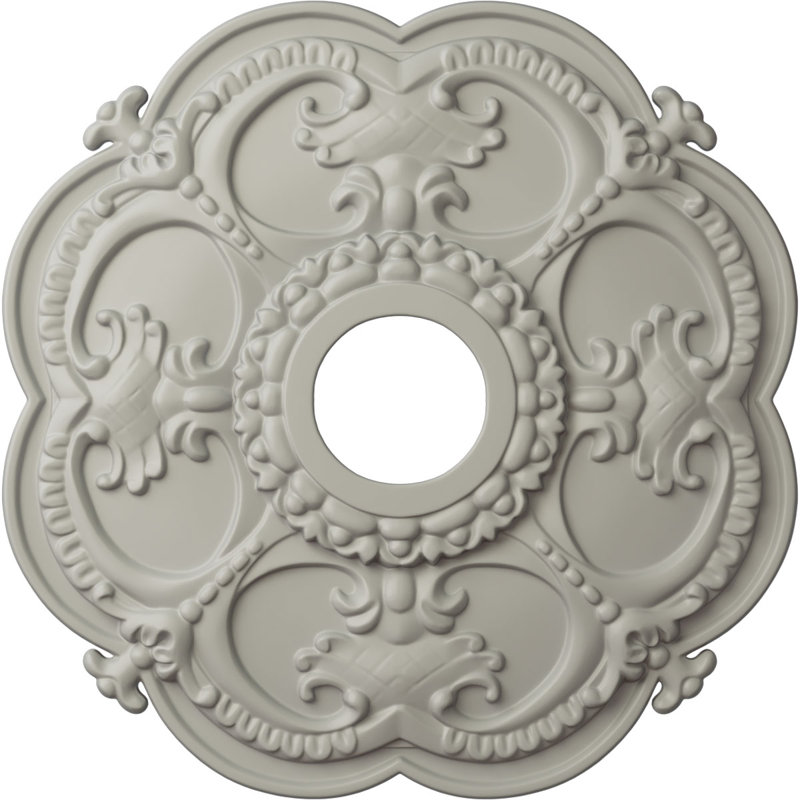 Médaillon de plafond l 3,5 po x P 3,5 po Rotherham, Pot de crème