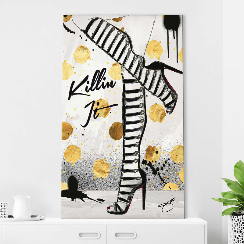 «Killin It (Vertical)» par Jodi - impression, Toile tendue, H 30 po x l 18 po x P 1 po