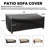 All-Weather Patio Sofa Cover(210D OXFORD FABRI)