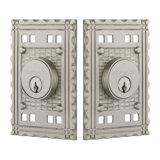 Nostalgic Warehouse Craftsman Plate Double Cylinder Deadbolt