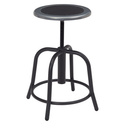 Adjustable Height Ergonomic Lab Stool with Footrest