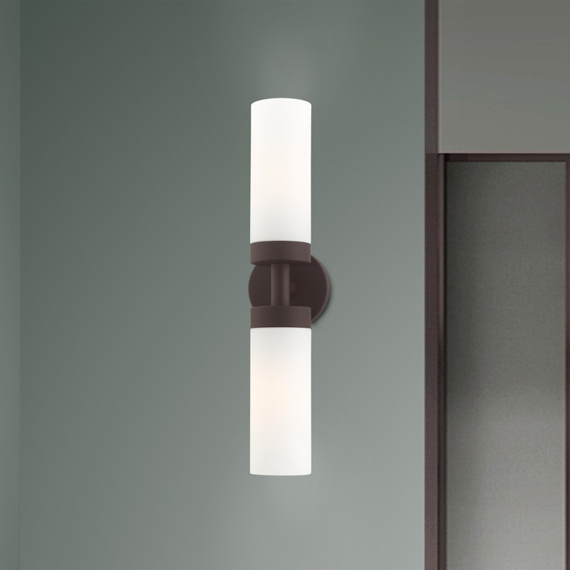 Charlesha 2 - Light Dimmable Bath Sconce, Bronze