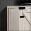 Meuble télé Salma Dusty de 58 pouces de large avec 2 tablettes ouvertes et 2 armoires de style grange, pour les salons modernes-340008761