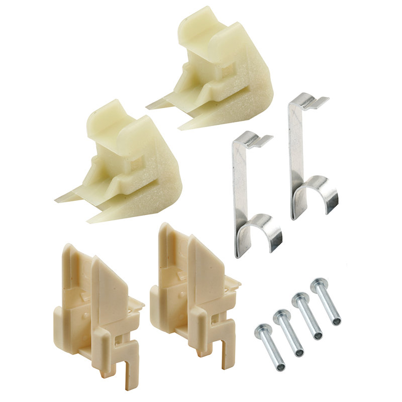 Accessoires pour balançoire à canaux Prime-Line, composants en nylon et en acier, dessus FS 101 et dessous FS 152 (1 ensemble)