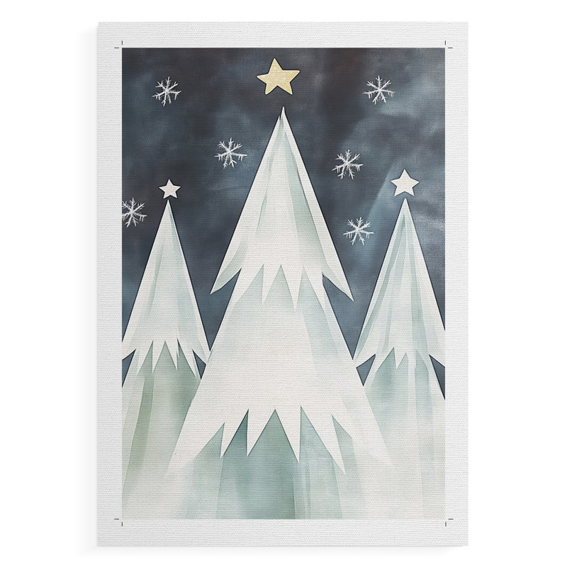 Christmas Holiday Art DCCCLXVI - Impression sur toile seulement - NON-CADRE, H 18 po x l 12 po
