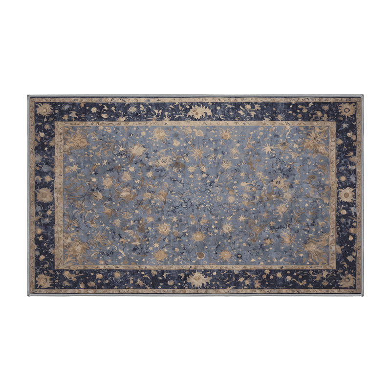 Tapis rose lavable à la machine, Rectangle 4 pi x 6 pi