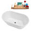 1369.1mm x 744.2mm Soaking Acrylic Bathtub-81616064