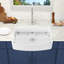 Évier de cuisine en argile réfractaire simple en argile réfractaire à tablier frontal L 33 po x l 20 po Fireclay