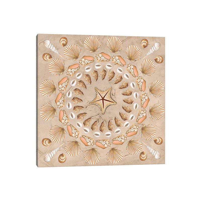 La Mer Medallions II by June Erica Vess - Wrapped Canvas Print, 30.48 cm H x 30.48 cm W