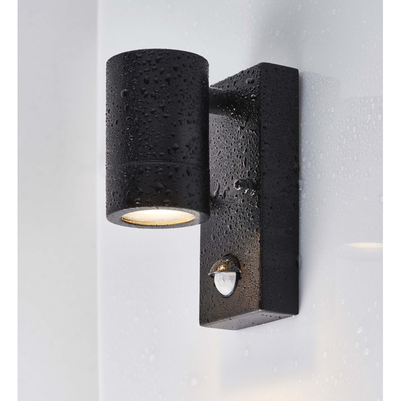 Metcalfe 15cm H Outdoor Armed Sconce, Black