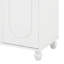 Meuble-lavabo de 24 po avec lavabo, meuble de rangement pour salle de bain avec tablette de porte et rangement latéral ouvert avec cadre en bois massif et porte à fermeture douce-261026174
