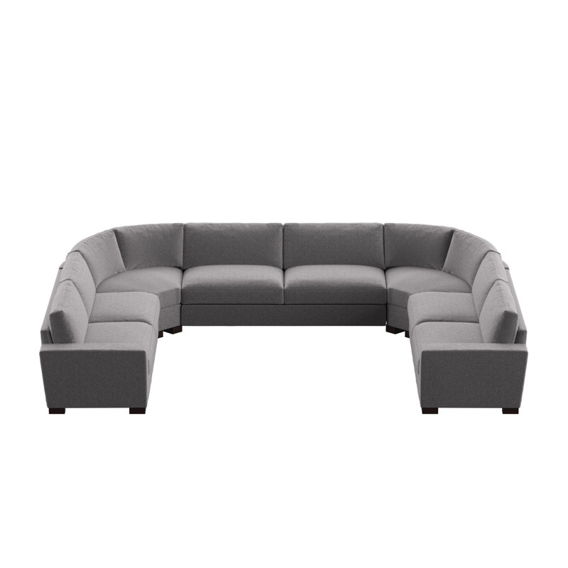 Michaella Upholstered U-Shaped Sectional Symmetrical