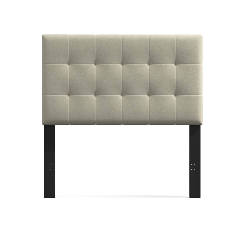 Saltz Upholstered Headboard, Twin, Beige