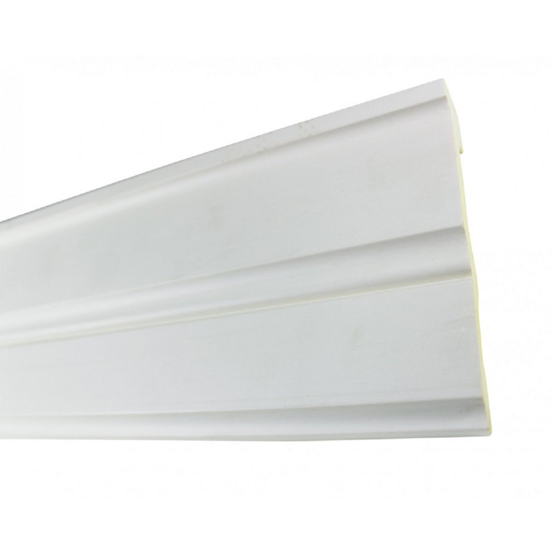 Matte White Urethane Crown Moulding 96" x 5.25"