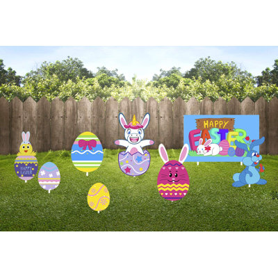 Ensemble de piquets de jardin 8 pièces