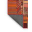 Tapis de zone orange/brun contemporain Ortholf-559375833
