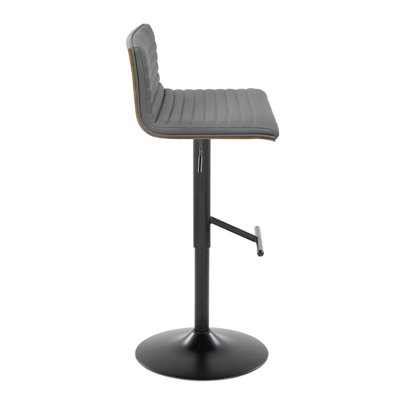 Tabouret de bar Arabelle, Gris, Noir