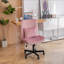 Fauteuil de bureau Velvet Criss Cross sans accoudoirs avec roulettes - polyvalent pour le bureau personnel, la méditation et le maquillage