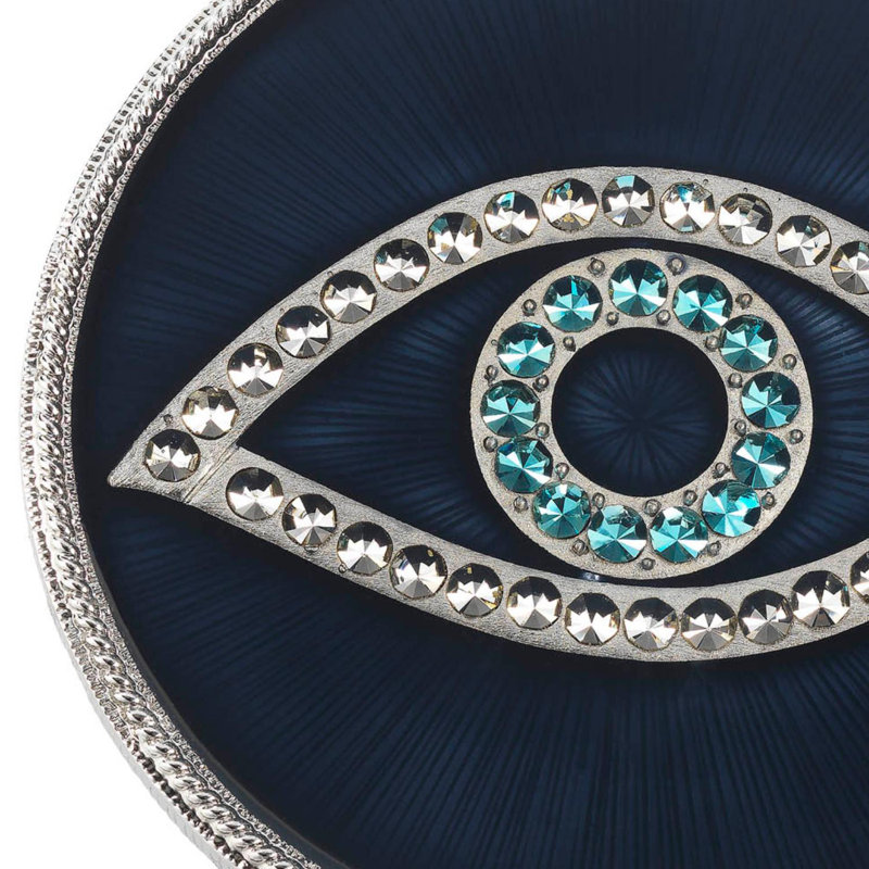 Evil Eye Pewter Round Coaster