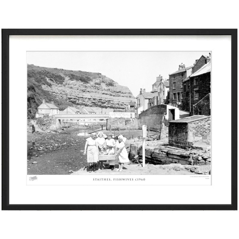 Staithes, Fishwives C1960 by Francis Frith - Single Picture Frame Print, 60cm H x 80cm W x 2.3cm D