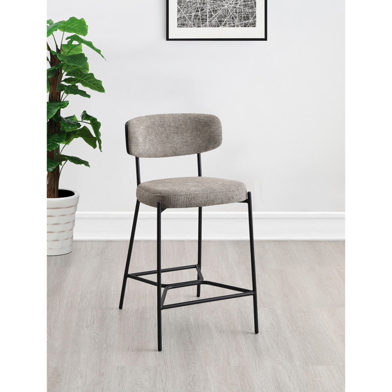 Tabouret de bar à hauteur de comptoir, Marron clair, Tabouret de comptoir (siège d'une hauteur de 24 p