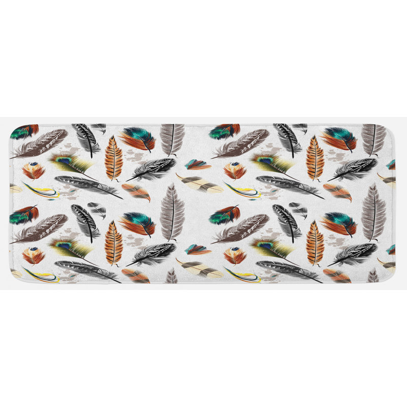 Tapis de cuisine plumes