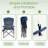 Outdoor Folding Chair Navy Blue-160435582
