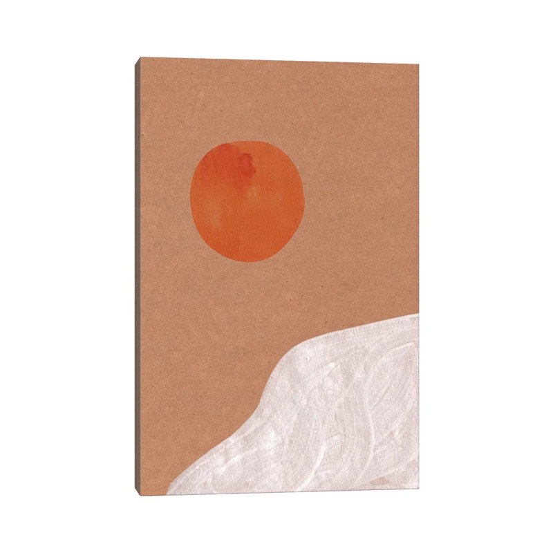 Abstract Sun by Whales Way - Print on Canvas, 101.6cm H x 66.04cm W x 3.81cm D, Wrapped Canvas