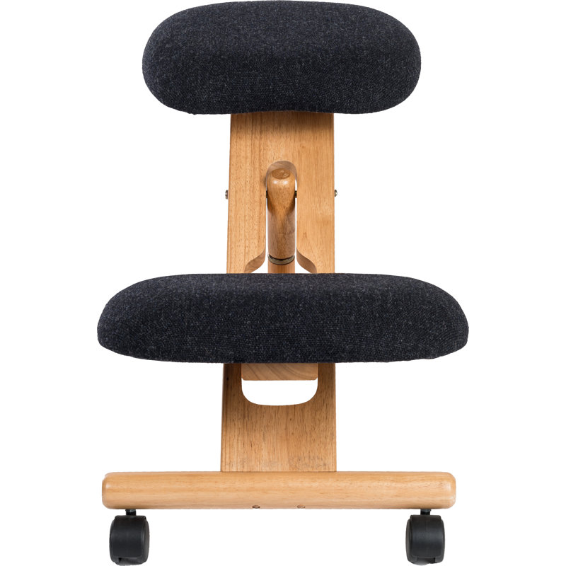 Jeri Ergonomic Kneeling Chair with Removable Casters/Wheels