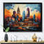 City Charlotte Collage IV sur toile-917937144-917937145