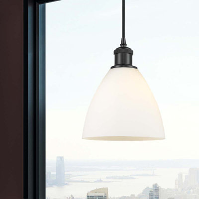 Luminaire suspendu en forme de dôme à 1 lumière Angelia