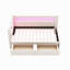 Lit plateforme tapissier simple avec ports USB et ceinture à DEL, avec 2 tiroirs-1458122043