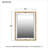 Adibah Metal Flat Wall Mirror-168455063