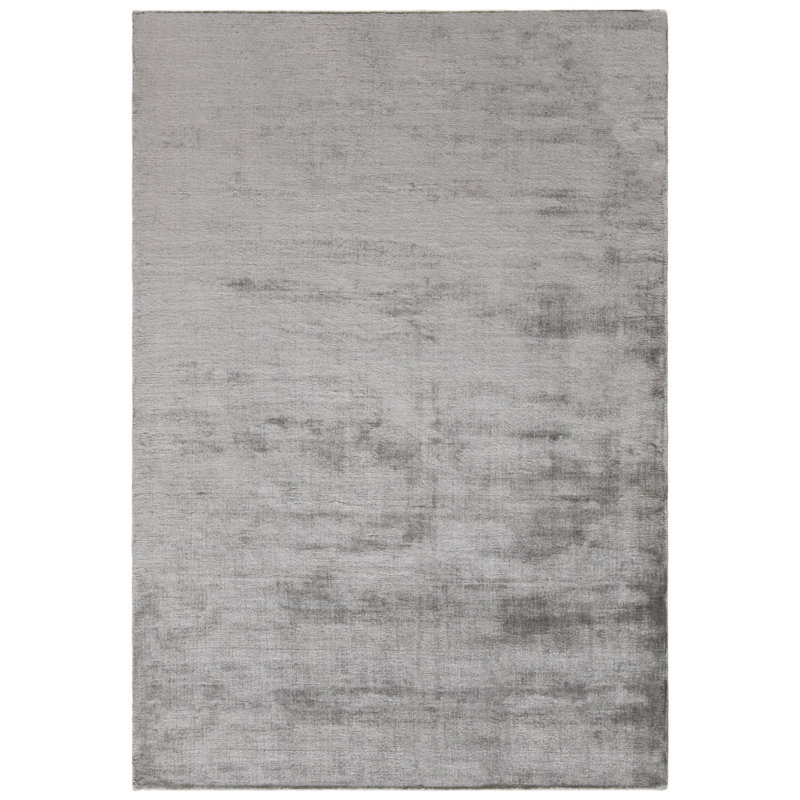 Tapis en acier tissé à plat à la main Mcelroy., Rectangle 8 pi x 10 pi