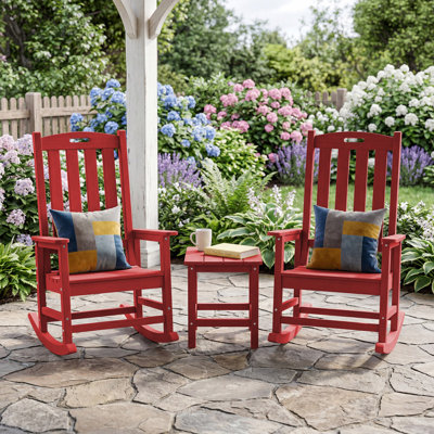 Chaise berçante d'extérieur surdimensionnée, chaise longue et résistante aux rayons UV