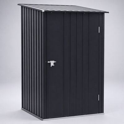 Abri de jardin durable en métal verrouillable pour un rangement extérieur sécuritaire et une résistance aux intempéries