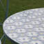 Ceramic Top Outdoor Bistro Set for 2 Persons, Small Dining Table and Chairs Set for Patio Balcony Garden