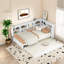 Lit de jour simple en bois moderne avec rangement et chargement USB
