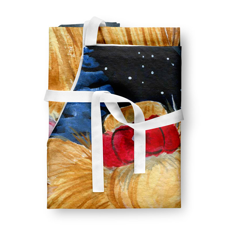 Tablier yorkie starry night