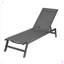 Ensemble de chaises longues d'extérieur Burack, ensemble inclinable réglable en aluminium à 5 positions