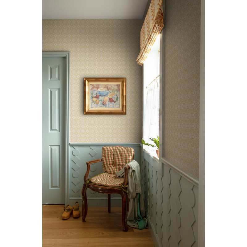 Huset I Solen Geometric Wallpaper Roll, Yellow