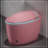 Unique Smart Toilet With Bidet Built In, Intelligent One Piece Toilet For Modern Bathroom, Auto Open/Close Seat, Foot Sensor, LED Display,Night Light, Warm Water & Dryer,Pink