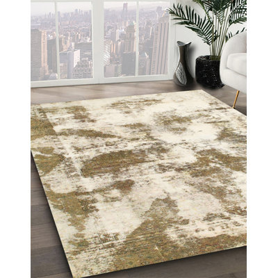 Tapis vert en laine Power Loom
